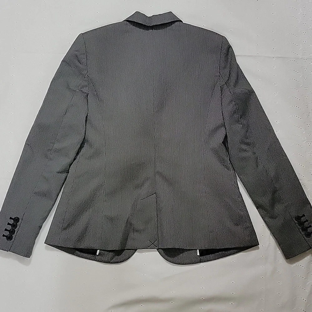 Worthington‎ Womens Black White Chain Blazer Jacket Size 8 New 830-4006 0059